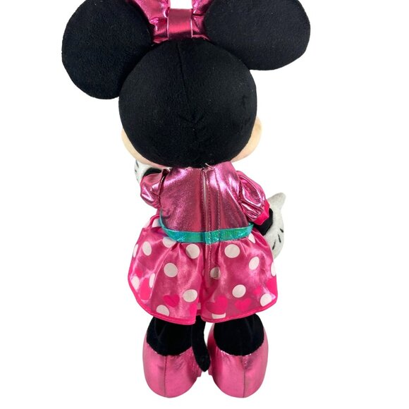 Disney Junior Minnie Mouse Plush Interactive Talk Walk Pink Polka Dot Roller Sho - Picture 4 of 7